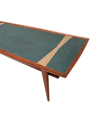 Mid-Century Modern Coffee Table with Mosaic Top by Berthold Muller, 1950s